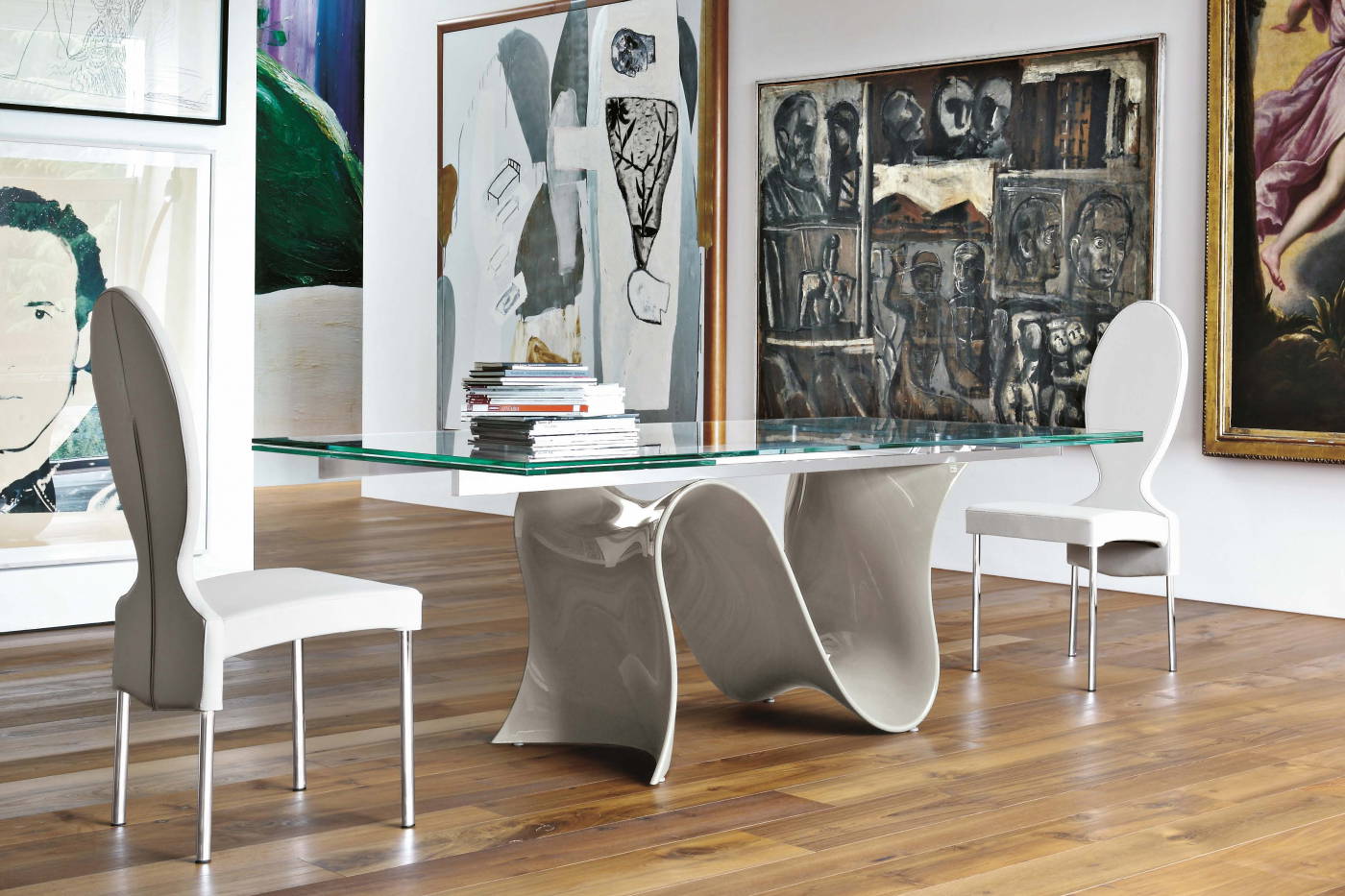 Tonin Casa Wave Dining Table - Thumbnail 2