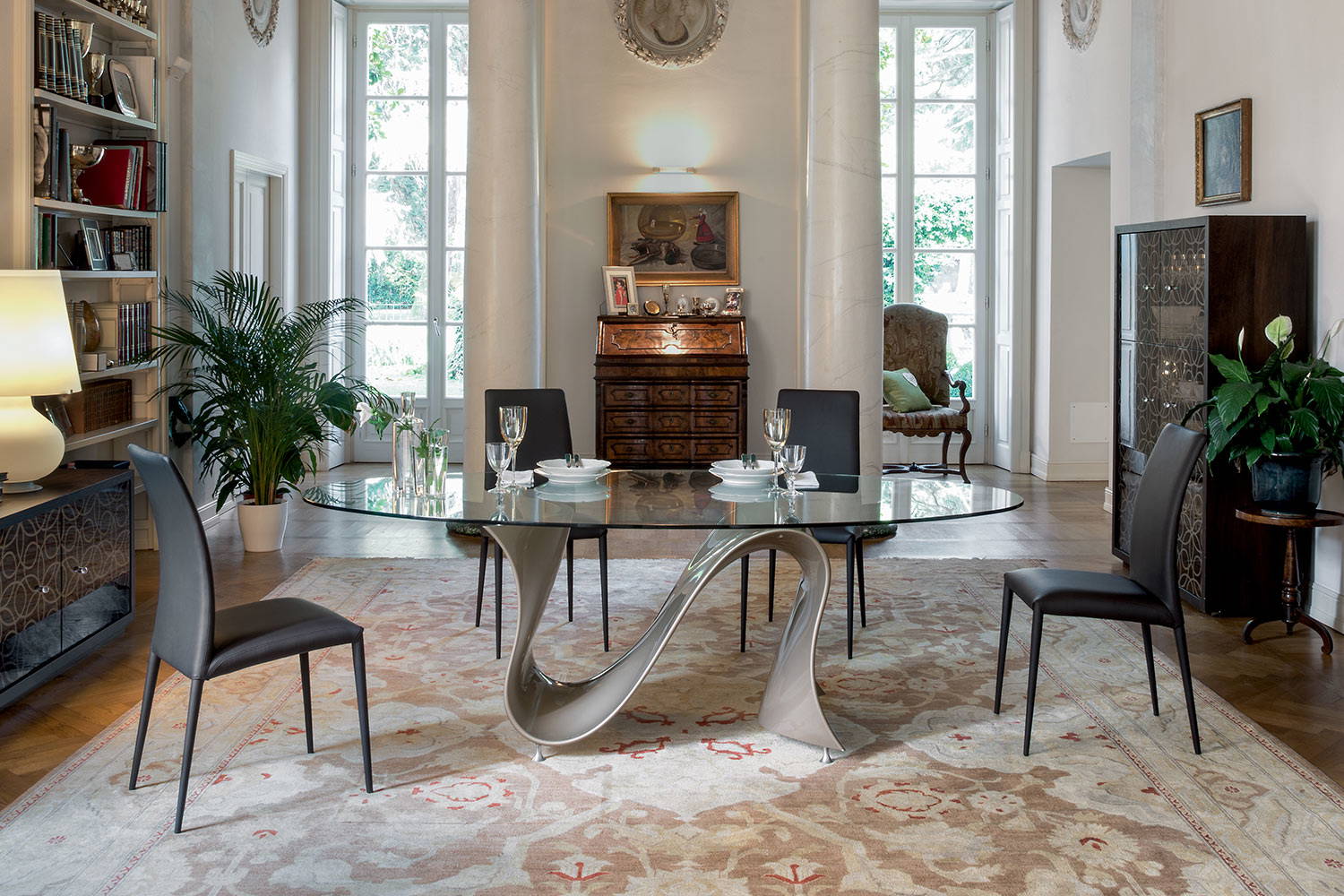 Tonin Casa Wave Dining Table - Thumbnail 4