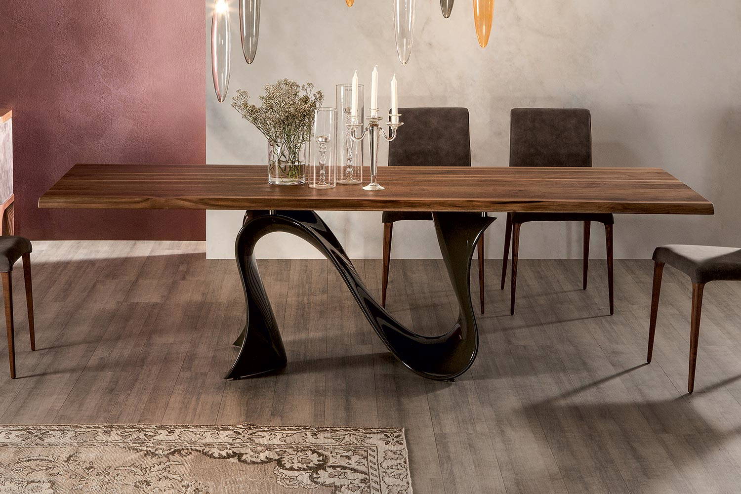 Wave Wood Dining Table