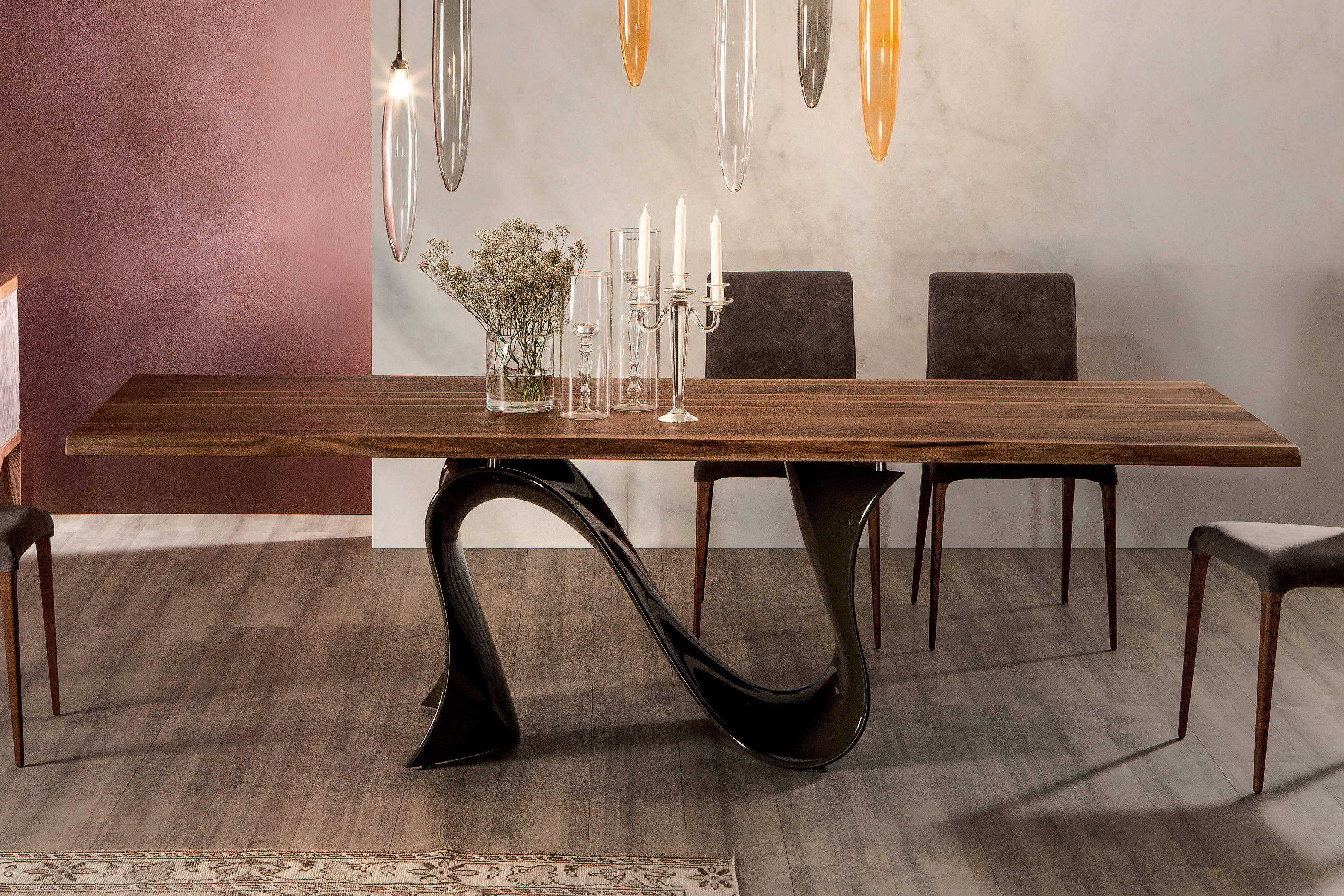 Wave Wood Dining Table