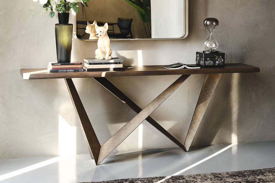 Westin live edge console table by Cattelan Italia