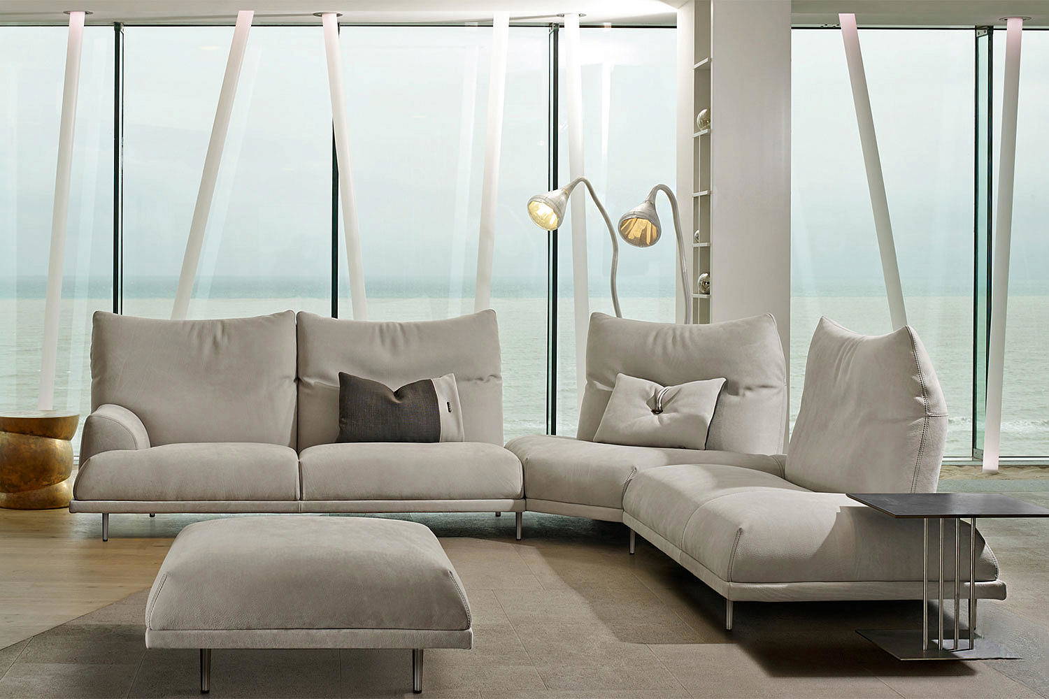 Wolf Corner Sectional Sofa with Peninsula