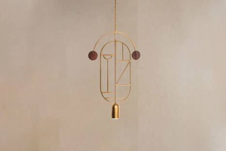 The Wooden Dots Pendant Light by Nomon.