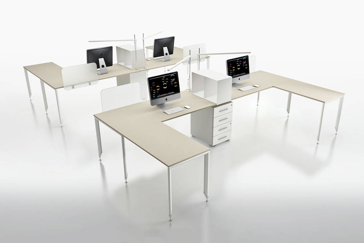 Yo U-shape workstation by Uffix Yo U-shape workstation by Uffix
