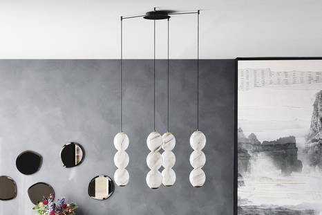 Zanziball chandelier by Cattelan Italia in a modern interior 