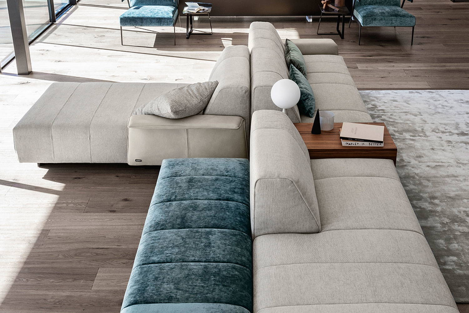 Zara Double Sided Sectional Sofa by Nicoline Italia | room service