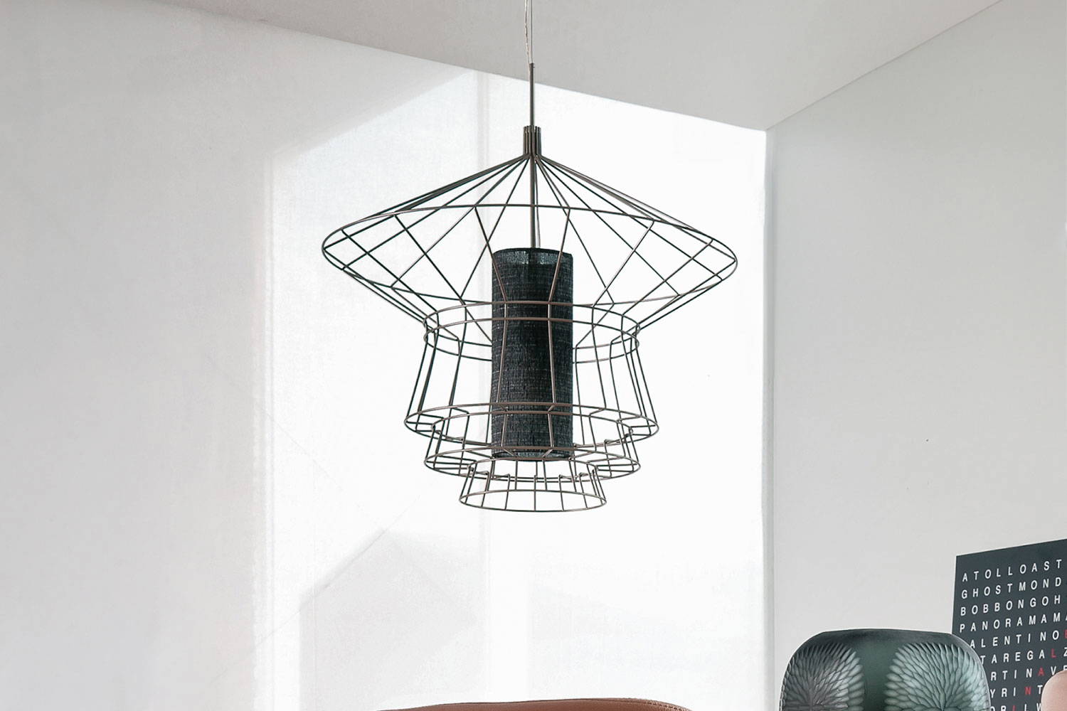 Zeppelin Suspension Light by Oriano Favaretto for Cattelan Italia.